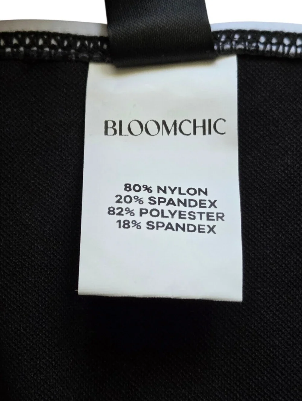 BloomChic Striped Swim Dress Black White Tie Front Cross Back Swimsuit 6X NWT